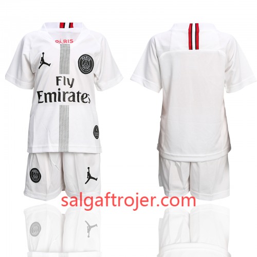 Paris Saint Germain Fodboldtrøjer Jodan Hvid Børn 3. sæt 2018/19 Kort ærmer Paris Saint Germain Fodboldtrøjer Jodan Hvid Børn 3. sæt 2018/19 Kort ærmer